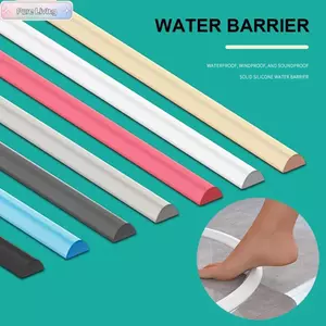 Ngưỡng tắm PURELIVING, Tấm bảo vệ đập nước bằng silicon trong phòng tắm, Bồn rửa chuyên nghiệp Tách khô ướt Máy giặt chặn nước có thể gập lại