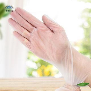 ELBBKG 50 / 100 Chiếc Găng Tay Cao Su Miễn Phí TPE Găng Tay Dùng Một Lần Trong Suốt Axit Chống Trơn Trượt An Toàn Làm Việc Cấp Thực Phẩm Găng Tay Vệ Sinh Gia Đình Mới