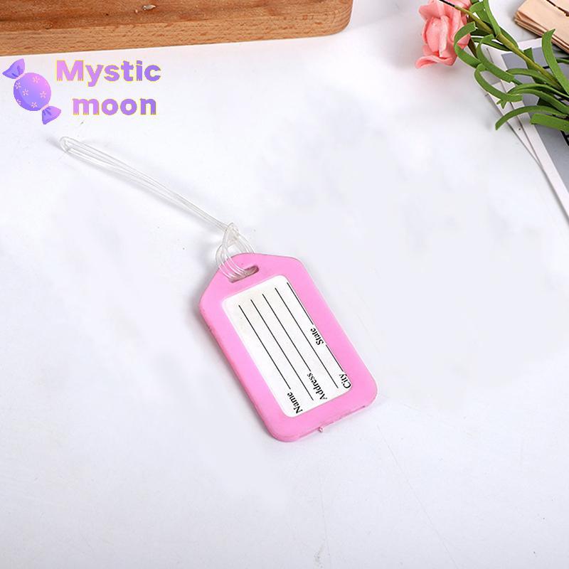 [Mystic] 50 chiếc Dây đeo nhãn ID hành lý trong suốt - Phụ kiện du lịch [Mới]