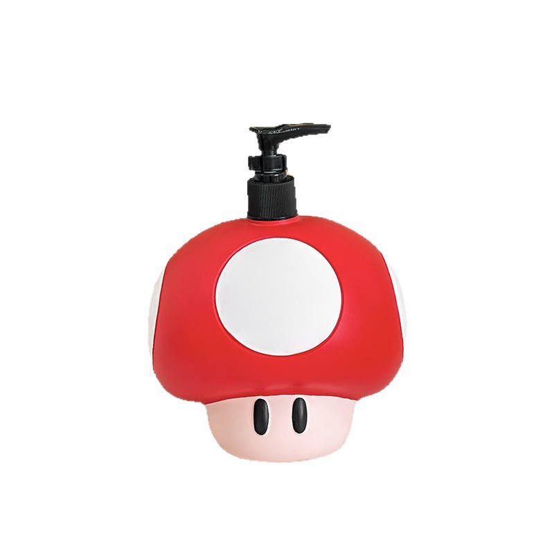Máy bơm kem dưỡng da hình nấm Mario hoạt hình, Chai xà phòng tay Mickey dễ thương, Hộp đựng dầu gội & nước rửa cơ thể có thể đổ lại
