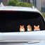 Xe Dễ Thương Corgi Xe Điện Chó Dán Khối Trầy Xước Xe Máy Dán Trang Trí Chống Thấm Nước Thân Xe Dán