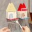 COO Lovely House Shape Bàn chải đánh răng Giải pháp lưu trữ Giá đỡ tổ chức với thiết kế gắn tường Giữ bàn chải khô và sạch sẽ