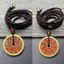 Dây chuyền handmade cổ điển với họa tiết núi ma và đồng xu cinnabar