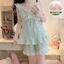 Shop Suspender Quần Short Có Miếng Lót Ngực Cloud Cotton Màu Trơn Bộ Đồ Ngủ Nữ Ngọt Ngào Gợi Cảm Rời Loungewear Set
