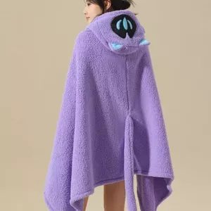 Siêu Dễ Thương Hai Chiều Phantom Anime Mèo Hoạt Hình Hợp Đồng Không Sợ Hãi Nhà Áo Len Flannel Áo 4.13