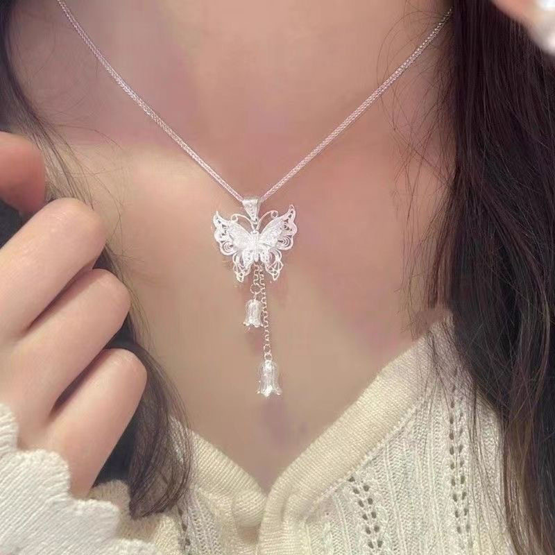 Vòng cổ hình bướm Thung lũng, Dây chuyền xương đòn sang trọng, Mặt dây chuyền cổ điển thời trang