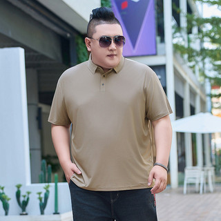 Plus Size Nam Làm Mát Nhẹ Cổ Áo Polo Tay Ngắn