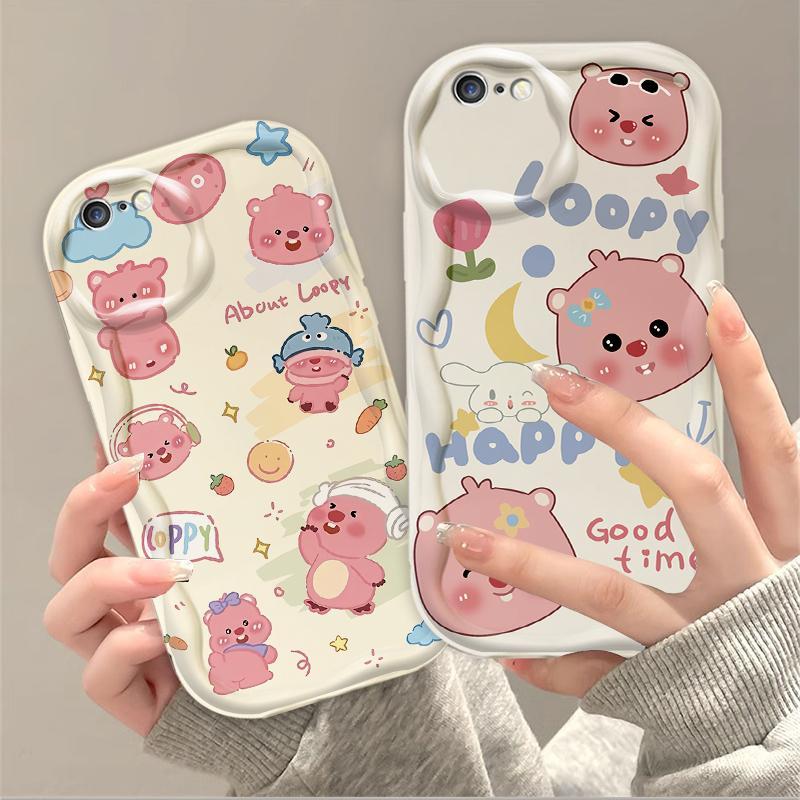 Thích Hợp Cho iPhone 6 6S 6 Plus 6S Plus 7 8 Plus SE 2020 3D TPU Mềm Hoạt Hình Dễ Thương Loopy Vỏ Điện Thoại Chống Sốc