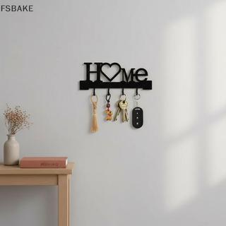 [FSBAKE] Hộp đựng chìa khóa hình "Home Love" có móc - Giá treo tường không khoan, Dụng cụ sắp xếp kim loại để trang trí phòng khách, Key Ra | Móc treo chìa khóa KCB