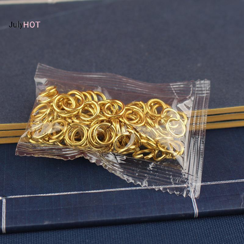 Trang sức DIY: Nhẫn đồng thau 10mm, 100 chiếc cho dự án kết nối