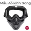 Mặt nạ Hàn đa dụng chống bụi, nóng, mưa, bảo hộ trong suốt, bền bỉ, không mờ, đục, hấp hơi.