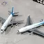 HFTOY 1 / 2 Chiếc Quán Tính Máy Bay Đồ Chơi Máy Bay Trẻ Em Mô Phỏng Hợp Kim Kéo Ba Máy Bay Đồ Chơi Mô Hình Bé Trai Quà Tặng Trang Trí Máy Tính Để Bàn ~