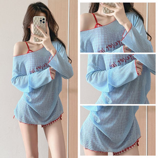 VM-Bikini cho nữ set đồ bơi 3 chi tiết đi biển du lịch áo 2 dây quần tam giác kèm áo lưới