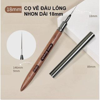 Cọ sơn vẽ móng nghệ thuật cán gỗ chất lượng cao, y hình shop đăng- Phúc Hưng