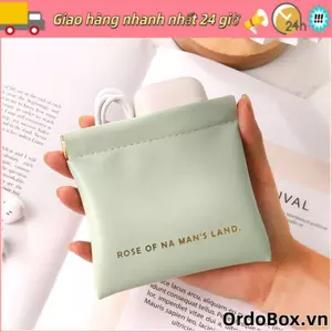 Túi trang điểm son môi ORDOBOX, Túi đựng mỹ phẩm cầm tay đơn giản, Du lịch thời trang PU Mini Key Túi nhỏ nữ bé gái