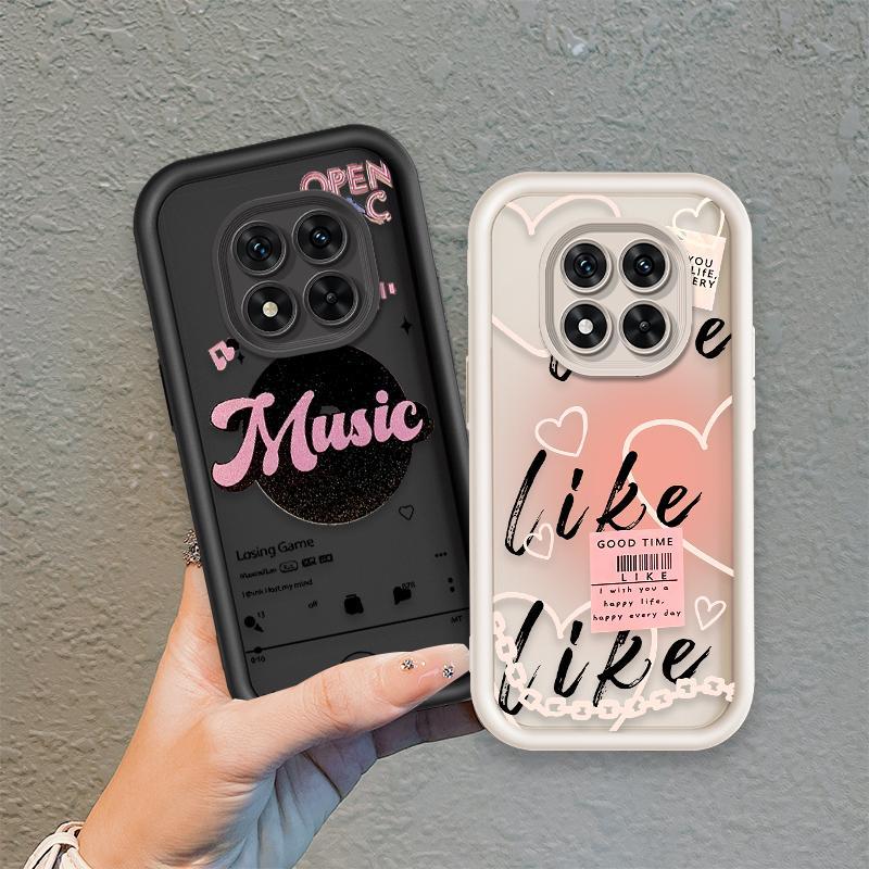 Ốp Lưng Cho Redmi Note 14 Pro 5G Hoạt Hình Silicon Mềm Ốp lưng TPU Like Music girl Angel Eye Chống Sốc Ốp Lưng