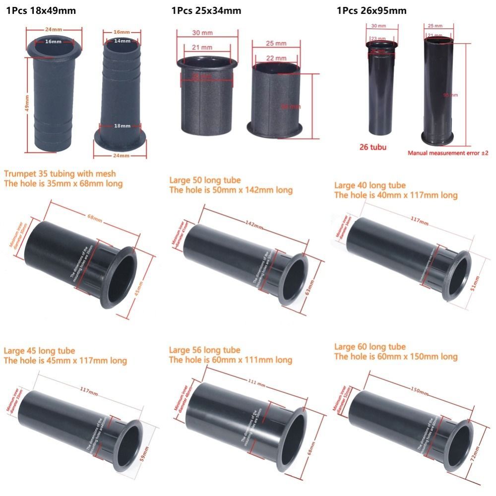 WANYEDI 1 Cái Ống Cổng Loa, Ống Đảo Ngược Bằng Nhựa Phản Quang Bass, Phụ Kiện Loa Ống Dẫn Lỗ Thông Hơi Bền