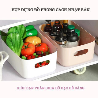 Hộp Đựng Đồ Nhựa Enoda Home Đa Năng Decor Phong Cách Nhật Bản Để Bàn