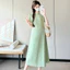 Trang phục bà bầu mùa hè Retro Váy ngắn tay dáng rộng