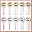 10 Chiếc Kim Loại Buộc Đẩy Liên Kết Thanh Cuối Khớp Bóng Đầu Giá Đỡ Cho 1 / 10 RC Xe Tải Bánh Xích Xe (R F C V)