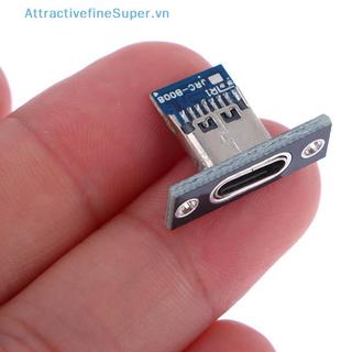ASVN 10 Chiếc USB 3.1 Type-C Nữ Kết Nối Ja Với Vít Cố Định Tấm Cổng Sạc HOT