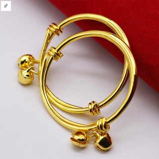Vòng tay lục lạc trẻ em bằng hợp kim kẽm - Có thể điều chỉnh với chuông Thiết kế tròn mượt mà cho trẻ sơ sinh Tập đi