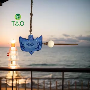 Mặt Dây Chuyền Hình Chim Xanh Bằng Gốm Cổ Điển Có Dây Da Phù Hợp Cho Người Bị Dị Ứng