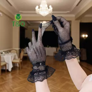 Găng Tay Lái Xe Và Cosplay Cho Bé Gái, Chống Tia Cực Tím, Lưới Cá Ren
