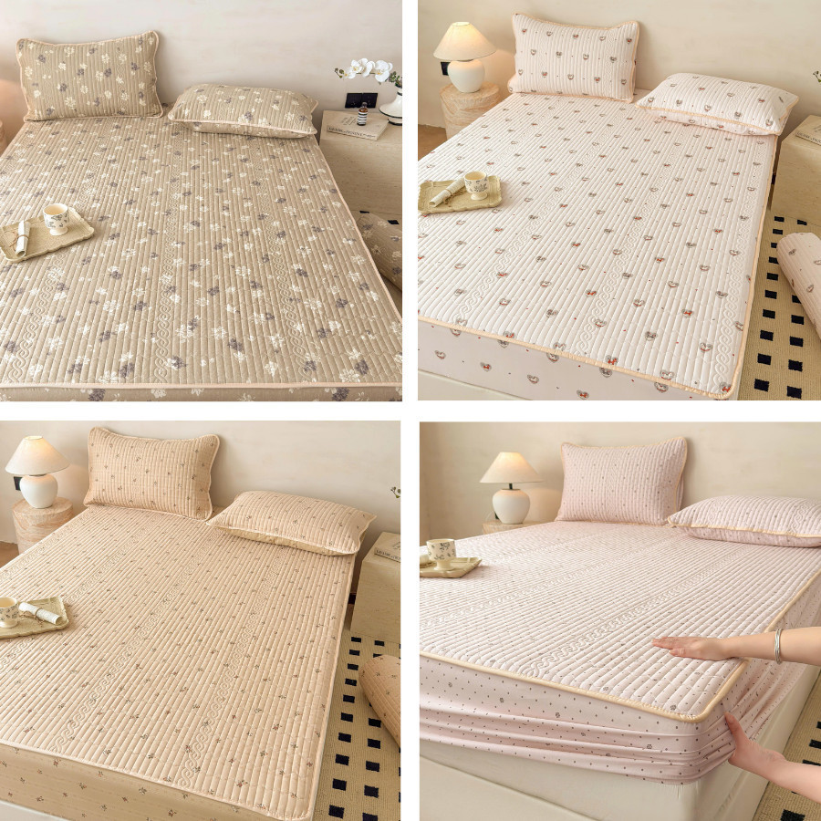 (CDH2637) Set 4 món chiếu băng lạnh chất liệu cao cấp, hấp thụ nhiệt mát tốt và nâng niu làn da  Memminbedding