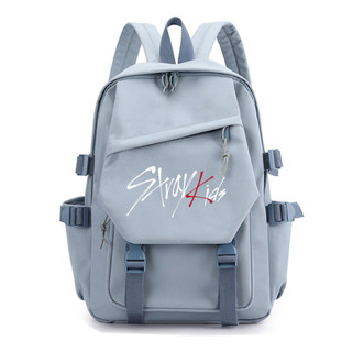 Stray Kids Kết Hợp Phong Cách Mới Hàng Hóa Cùng Phong Cách Ba Lô Ba Lô Dung Tích Lớn Học Tập Phiên Bản Hàn Quốc Học Sinh Nam Nữ