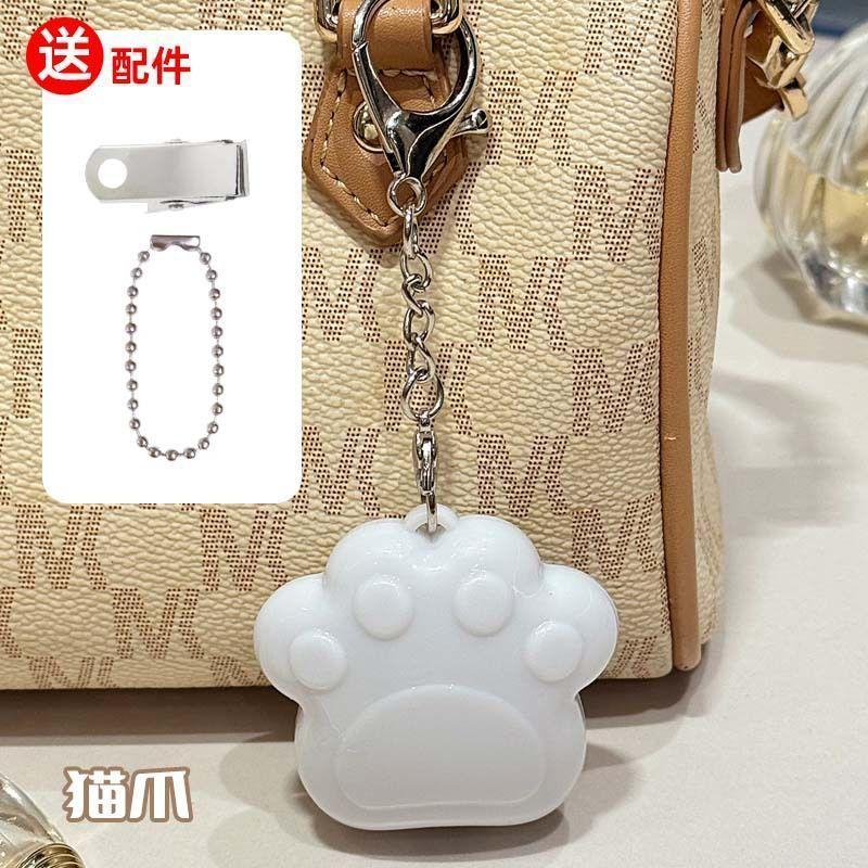 Móc khóa mèo móng vuốt phát sáng đèn LED kích hoạt cảm biến, dùng cho túi xách