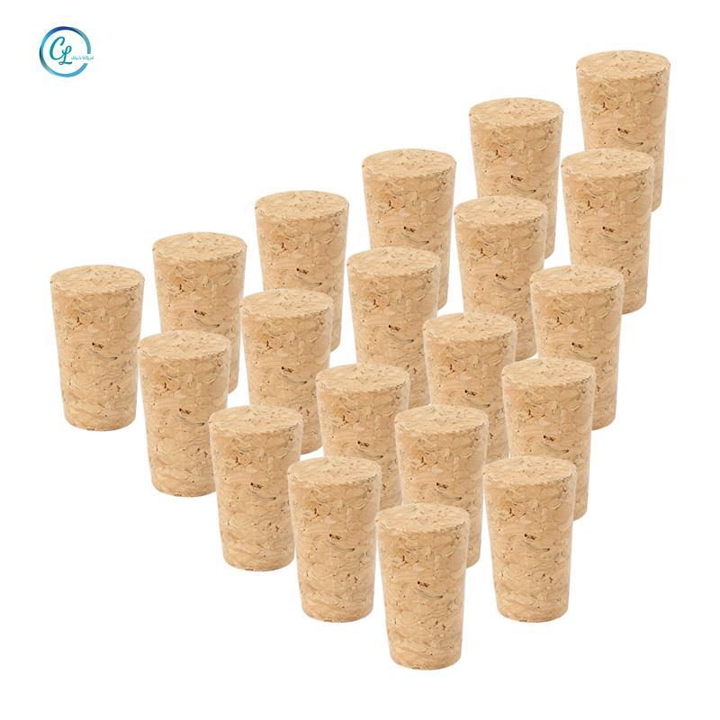 40 chiếc nút chặn rượu gỗ tự nhiên, nút chai gỗ, nắp niêm phong chai bia, phích cắm nón