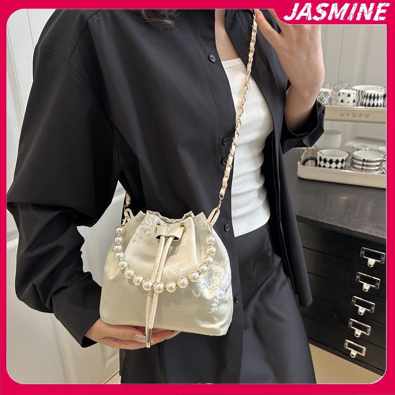 JASMINE 2025 Mới Phong Cách Trung Hoa Thêu Mỹ Nữ Túi Xách Thời Trang Đeo Vai Đeo Ngang Đảng Hàng Ngày Tote Túi Xách Nữ JASMINE