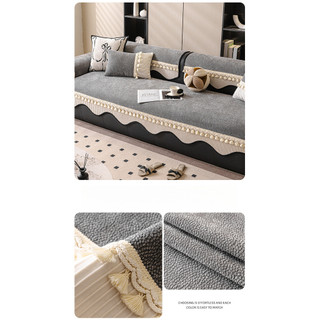 Mới Chenille Sofa Đệm Cao Cấp Cảm Giác Chống Trơn Trượt Mèo Chống Trầy Xước Sofa Vải Đệm Sofa
