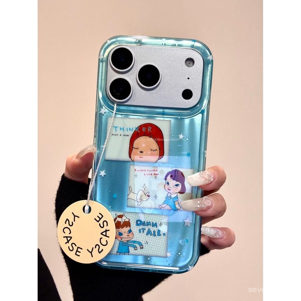 Ốp Điện Thoại Thích Hợp Cho iPhone 11 12 13 14 15 16 17 Pro max Plus Air Cartoon Miyage Graffiti Yoshitomo Nara Vỏ Bảo Vệ Chống Sốc Bao Gồm Tất Cả ZUA3
