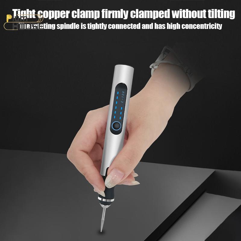 PlumHOUSE Bút Khắc Điện Sạc Khắc Khắc Máy Khoan Trang Sức Thủy Tinh Máy Xay Chế Biến Gỗ Không Dây Dụng Cụ Quay VN