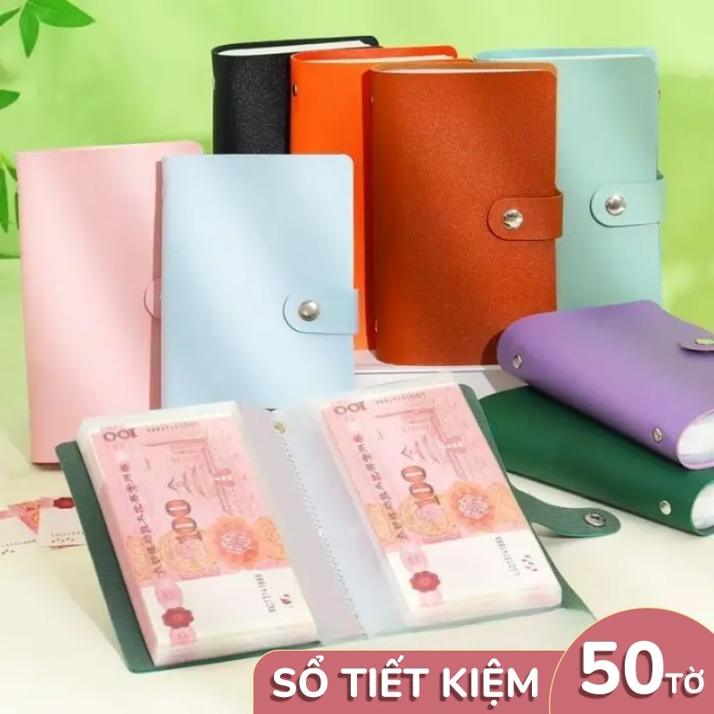 Sổ Tiết Kiệm Đựng Tiền Cao Cấp 100 Trang – Thiết Kế Sang Trọng, Theo Dõi Chi Tiêu Hàng Ngày Tiện Lợi