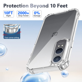 Dành Cho OnePlus Nord CE 4 / CE4 Lite 5G Ốp điện thoại Pha Lê Trong Suốt Cứng Chống Sốc 4-Corner Vỏ Mỏng Mỏng