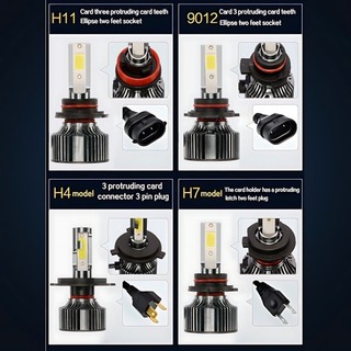 chất lượng cao 2 Bóng Đèn Cos / Đèn Pha led H4 H7 H11 9005 9006 80W 20000LM Thiết Kế Nhỏ Gọn Chuyên Dụng Cho Xe Hơi