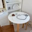 MONOSTYLE Placemats hình trái tim, Thảm cốc nước trang trí bằng vải Cotton, Chăn kiểu Pháp Tình yêu chấm bi chấm bi Thảm thực phẩm phương Tây Trang trí nội thất