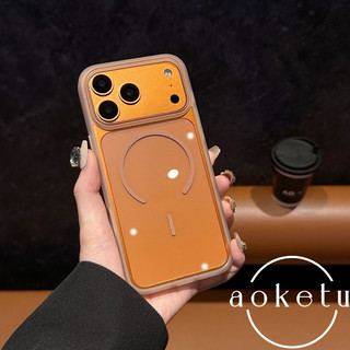 Độ nét cao trong suốt hình tròn mỏng hút từ tính thích hợp cho vỏ điện thoại Apple 17Promax, vỏ bảo vệ iPhone 16, vỏ acrylic siêu mỏng 14 chống rơi 13