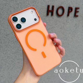 Ống kính kim loại thích hợp cho vỏ điện thoại Apple 17 Promax mờ chống vân tay iPhone 17 Pro mới cảm giác da băng iPhone 17 Vỏ cứng siêu mỏng hút từ tính Vỏ chất lượng cao