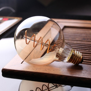 Bóng Đèn G125 LED Dây Tóc Mềm Sáng Tạo Trang Trí E27 Vít Ánh Sáng Ấm Làm Mờ Retro Edison Bóng Đèn