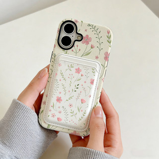 Ốp ví họa tiết hoa màu đỏ S26Ultra có thể so sánh cho Samsung S26 S22 S24 Ultra S24FE 25FE S25eDge Vỏ chống sốc S25 Plus S25ultra A55 a56 A36