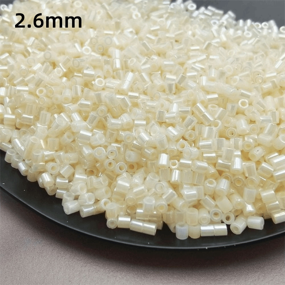 HIGHVIEWLS Ngọc Trai Perler Hạt, Handmade 2.6mm Perler Hạt, 23 Màu Bấm Nhiệt Handmade DIY Perler Hạt