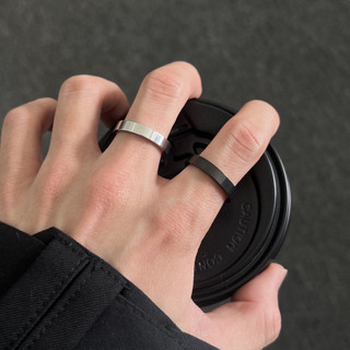 Titanium Steel Couple Rings by FLOWERPEAR