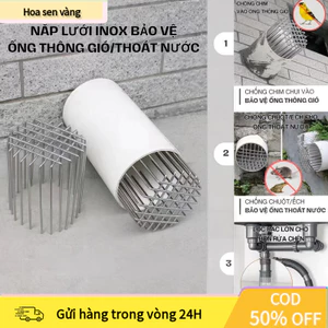 【COD】Ống thoát nước sàn inox độ dịch chuyển lớn, nắp lọc rác chống chim chuột, phù hợp lắp đặt ngoài trời và ban công.