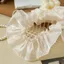 NKSFX Satin Ruy Băng Viền, Sợi Sáng Bóng Xếp Ly Ren Viền, DIY Viền Xù Rộng 7cm Viền Trang Trí Đầm