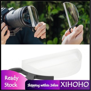 xihoho 80mm Cầm tay tinh tế Kính vạn hoa Bộ lọc Ống kính máy ảnh Lăng kính Kính quang học Hình nửa vầng trăng Hiệu ứng đặc biệt Phụ kiện quay phim chụp ảnh