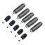 Yoo Universal DC5 5x2 1mm Cắm Điện Ổ Cắm Cặp ABS Bộ Chuyển Đổi Kim Loại DC5521